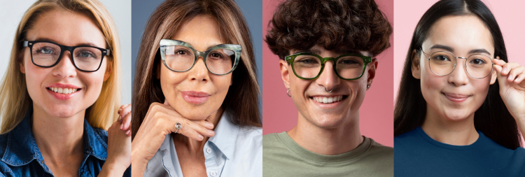 gafas según tu tipo de pelo